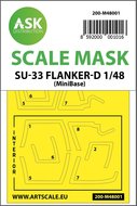 ASK 200-M48001 - Su-33 Flanker D double-sided painting mask for Minibase - 1:48