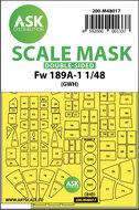 ASK 200-M48017 - Focke Wulf Fw 189 double-sided painting mask for Great Wall Hobby - 1:48