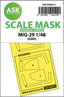 ASK 200-M48019 - MiG-29 double-sided painting mask for Great Wall Hobby - 1:48