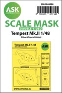 ASK 200-M48020 - Hawker Tempest Mk.II double-sided painting mask for Eduard / Special Hobby - 1:48