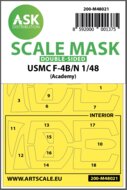 ASK 200-M48021 - USMC F-4B/N double-sided painting mask for Academy - 1:48