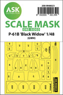 ASK 200-M48023 - P-61 Black Widow one-sided painting mask Great Wall Hobby - 1:48