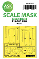 ASK 200-M48025 - F/A-18E double-sided painting mask for Meng - 1:48
