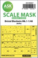 ASK 200-M48027 - Bristol Blenheim Mk.I double-sided painting mask for Airfix - 1:48