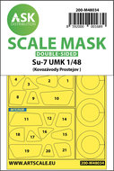 ASK 200-M48034 - Su-7 UMK double-sided painting mask for KP - 1:48