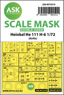 ASK 200-M72019 - Heinkel He 111 H-6 double-sided painting mask for Airfix - 1:72