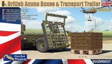 Gecko Models 35GM0037 - British Ammo Boxes & Transport Trailer - 1:35