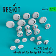 RS35-0018 - Kfz.305 Opel blitz wheels set for Tamiya Kit (weighted) - 1:35 - [Res/Kit]