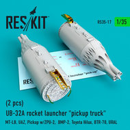 RS35-0017 - UB-32A rocket launcher "pickup truck" (2 pcs) - 1:35 - [Res/Kit]