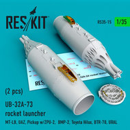 RS35-0015 - UB-32A-73 rocket launcher (2 pcs) - 1:35 - [Res/Kit]
