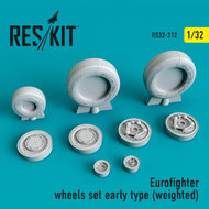 RS32-0312 - Eurofighter wheels set early type (weighted) - 1:32 - [Res/Kit]