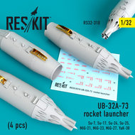 RS32-0310 - UB-32A-73 rocket launcher (4 pcs) - 1:32 - [Res/Kit]