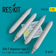 RS32-0297 - SUU-7 dispenser type 2 (4 pcs) - 1:32 - [Res/Kit]