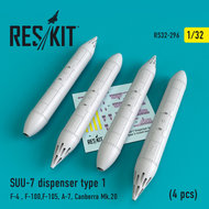 RS32-0296 - SUU-7 dispenser type 1 (4 pcs) - 1:32 - [Res/Kit]