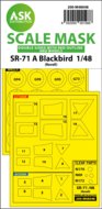 ASK 200-M48048 - SR-71 A Blackbird double-sided incl red lines mask for Revell - 1:48