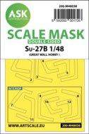 ASK 200-M48038 - SU-27 Flanker B double-sided painting mask for Great Wall Hobby - 1:48