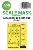 ASK 200-M48037 - Kawasaki Ki-61-ID Hien one-sided painting mask for Tamiya - 1:48