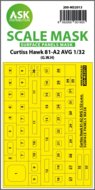 ASK 200-M32013 - Curtiss Hawk 81-A2 AVG surface panels masks for GWH - 1:32