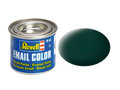 32140 - kleur 40: zwart-groen mat - blikje 14ml enamel verf - [Revell]