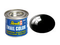 32107-kleur-07:-zwart-glanzend-blikje-14ml-enamel-verf-[Revell]