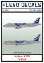 FD144-206-Airbus-A320-V-Bird-1:144-[Flevo-Decals]