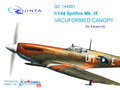 Quinta-Studio-QC144001-Spitfire-Mk.IX-vacuformed-clear-canopy-3-pcs-(for-Eduard-kit)-1:144