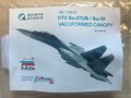 Quinta-Studio-QC72012-Su-27UB-Su-30-vacuformed-clear-canopy(for-Zvezda-kit)-1:72