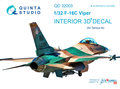Quinta-Studio-QD32003-F-16C--3D-Printed-&amp;-coloured-Interior-on-decal-paper--(for-Tamiya-kit)-1:32