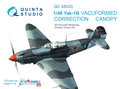 Quinta-Studio-QC48020-Yak-1B-vacuformed-clear-canopy--(for-Accurate-Miniatures-Zvezda-Eduard-kits)-1:48