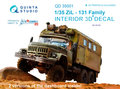 Quinta-Studio-QD35001-ZiL-131-Family-3D-Printed-&amp;-coloured-Interior-on-decal-paper-(for-All-kits)-1:35