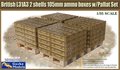 Gecko-Models-35GM0020-British-L31A3-2-shells-105mm-ammo-boxes-w-Pallet-set-1:35