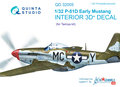 Quinta-Studio-QD32005-P-51D-(Early)--3D-Printed-&amp;-coloured-Interior-on-decal-paper--(for-Tamiya-kit)-1:32
