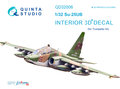Quinta-Studio-QD32006-Su-25UB--3D-Printed-&amp;-coloured-Interior-on-decal-paper--(for-Trumpeter-kit)-1:32