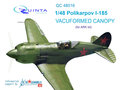Quinta-Studio-QC48016-Polikarpov-I-185--vacuformed-clear-canopy-(for-ARK-kit)-1:48