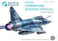 Quinta-Studio-QD32009-Mirage-2000C--3D-Printed-&amp;-coloured-Interior-on-decal-paper--(for-Kitty-Hawk-kit)-1:32