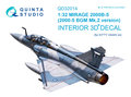 Quinta-Studio-QD32014-Mirage-2000B-5-(2000-5BGM-Mk2)-3D-Printed-&amp;-coloured-Interior-on-decal-paper-(for-Kitty-Hawk--kit)-1:32