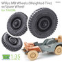 TR35055-Willys-MB-Wheels-(Weighted-Tire)-w-Spare-Wheel-1:35-[T-Rex-Studio]