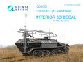 Quinta-Studio-QD35011-KFZ-251-Ausf.A-3D-Printed-&amp;-coloured-Interior-on-decal-paper-(for-ICM-kit)-1:35