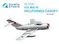 Quinta-Studio-QC72026-MiG-15-vacuformed-clear-canopy-(for-Eduard-kit)-1:72