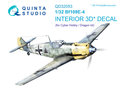 Quinta-Studio-QD32053-Bf-109E-4-3D-Printed-&amp;-coloured-Interior-on-decal-paper-(for-Cyber-hobby-Dragon-kit)-1:32