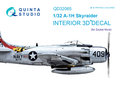 Quinta-Studio-QD32065-A-1H-Skyraider-3D-Printed-&amp;-coloured-Interior-on-decal-paper-(for-ZM-SWS-kit)-1:32
