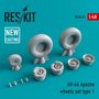 RS48-0081-AH-64-Apache-wheels-set-Type-1-(NEW-MOLD)-1:48-[Res-Kit]