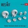 RS48-0288-Hawker-Hurricane-wheels-set-late-type-1-1:48-[Res-Kit]