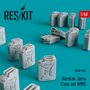 RS48-0314-German-Jerry-Cans-set-WWII-(16-pcs)-1:48-[Res-Kit]