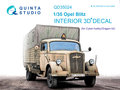 Quinta-Studio-QD35024-Opel-Blitz-3D-Printed-&amp;-coloured-Interior-on-decal-paper-(for-Cyber-hobby-Dragon-kit)-1:35