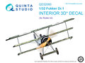 Quinta-Studio-QD32060-Fokker-Dr.1-3D-Printed-&amp;-coloured-Interior-on-decal-paper-(for-Roden-kit)-1:32