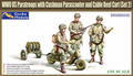 Gecko-Models-35GM0042-Scooter-Cushman-Mod.53-w-RL-35-Cable-Reel-Cart-Mod.1944-&amp;-US-Paratroops-(Set-2)-1:35