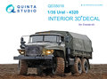 Quinta-Studio-QD35016-Ural-4320-3D-Printed-&amp;-coloured-Interior-on-decal-paper-(for-Zvezda-kit)-1:35