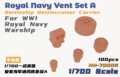 Heavy-Hobby-HH-70002-Royal-Navy-Vent-Set-A-Battleship-Battlecruiser-Carrier-WWI-Royal-Navy-Warship-1:700