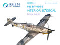 Quinta-Studio-QD35041-Bf-109G-6-3D-Printed-&amp;-coloured-Interior-on-decal-paper-(for-Border-Model-kit)-1:35